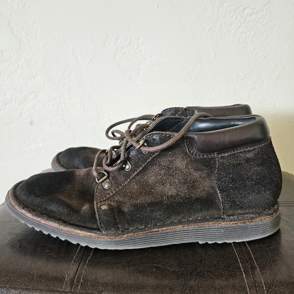 Dolce & Gabbana Chocolate Brown Suede Leather Inside Old Money Luxury Boots Sz 8